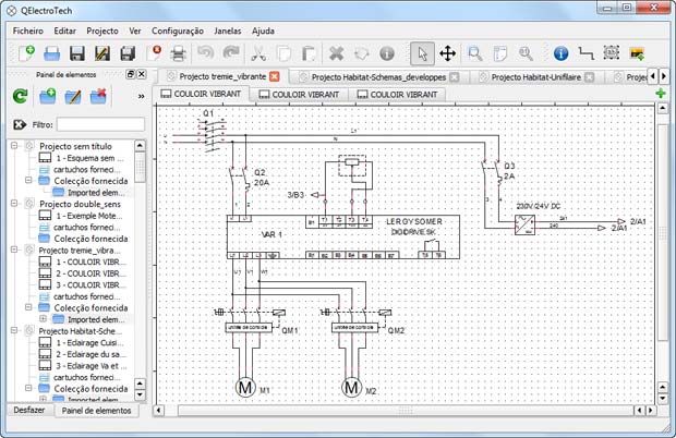 Diagrama de Potência - QElectrotech