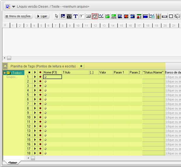 Scada Planilha de Tags