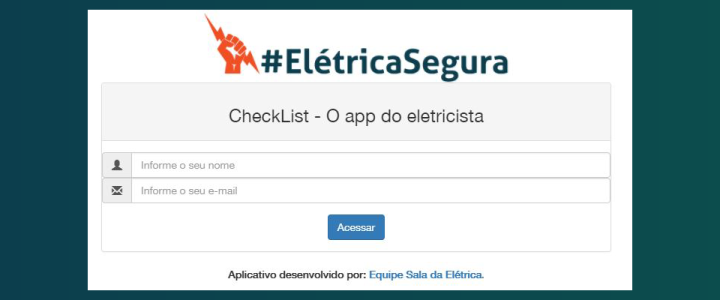 aplicativo para eletricista check list