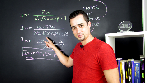 Como calcular a corrente nominal do motor trifásico