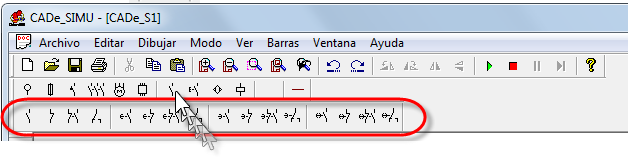 Contatos de comandos no cade simu