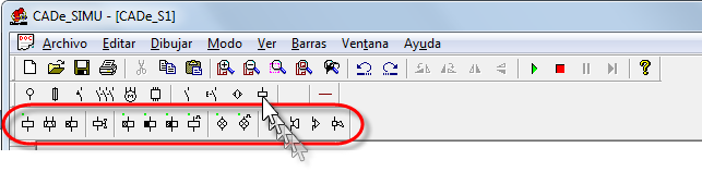 bobinas e sinalizadores no cade simu