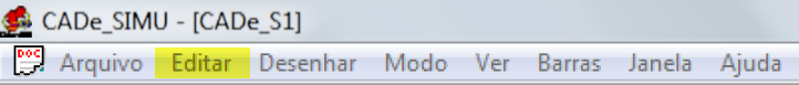 como usar o cade simu - Menu editar