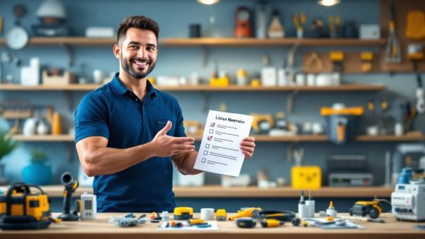 Lista de materiais para eletricistas
