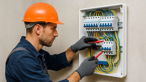 montagem de painéis industriais