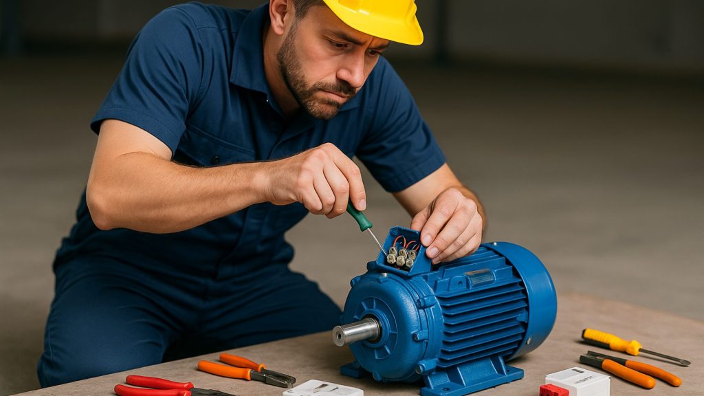 montando motor elétrico