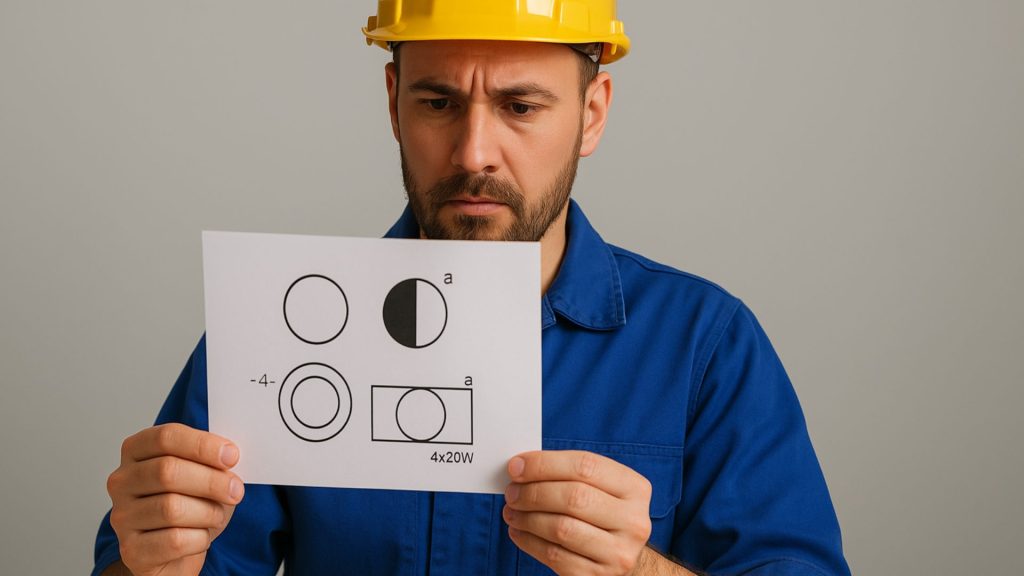 símbolos dos componentes elétricos