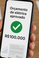 orçamento de elétrica aprovado