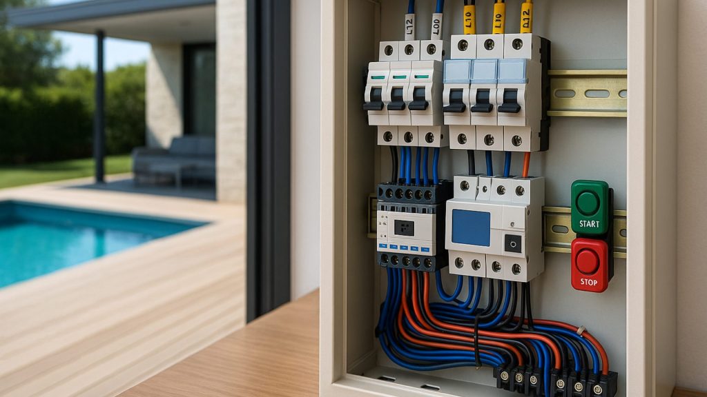 automação de piscinas com comandos