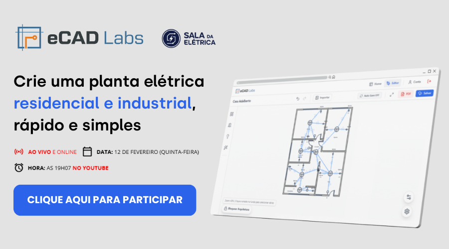 Crie uma planta elétrica residencial e industrial, rápido e simples
