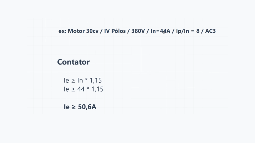 Como DIMENSIONAR CONTATOR para PARTIDA DIRETA