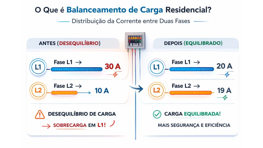 balanceamento de carga residencial