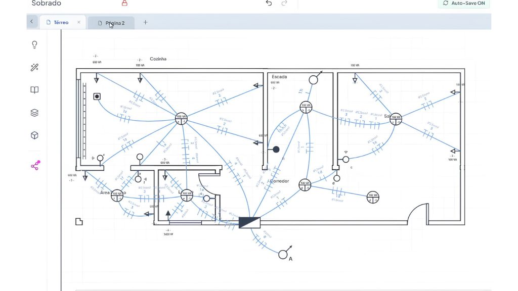 projeto sem Interruptor paralelo e intermediário